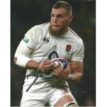 Brad Shields Signed England Rugby 8x10 Photo . Good Condition. All signed pieces come with a