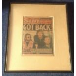 The Beatles 3/10/1995 original Sun Newspaper for the reforming of the group for the Anthology