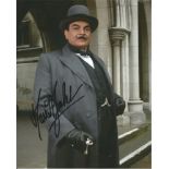 David Suchet Actor Signed Poirot 8x10 Photo . Good Condition. All signed pieces come with a