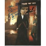 Peter Capaldi and Jenna Coleman signed 10x8 Dr Who photo. Good Condition. All signed pieces come