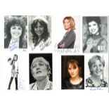 TV female signed collection. 40+ signatures. Some may be printed. Mainly 6x4 b/w photos. Some of