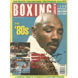 Marvellous Marvin Hagler signed Boxing Illustrated 1990 special collector's edition magazine. Signed