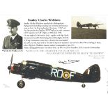 Stanley Widdows 29 Sqn Battle of Britain signed 10 x 8 Montage photo, with his career details, WW2