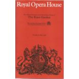 Royal Opera House programme The Knot garden 16th May 1988 signed by cast members Sir Michael Tippett