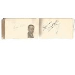 Vintage 1930's autograph book. Contains 65 signatures. Some of names included are John Gielgud,