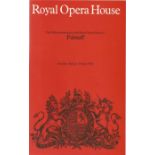 Royal Opera House programme Falstaff 16th June 1984 signed inside by cast members Rolando Panerai,