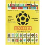 Football Mexico 70 Official 126 page Souvenir program yellow English version. Good Condition. All
