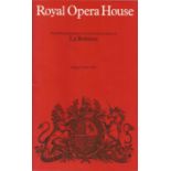Royal Opera House Programme La Boheme 24th May 1985 signed inside by cast members Nelly Miricioiu,