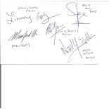 Manfred Mann signed 6x4 white card. Good Condition. All signed pieces come with a Certificate of
