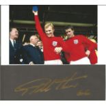 Geoff Hurst England 1966 Signed Card With Photo . Good Condition. All signed pieces come with a