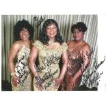 Martha and the Vandellas signed 10x8 colour photo. Dedicated. Good Condition. All signed pieces come