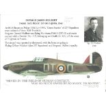 Donald Hulbert 257 Sqn Battle of Britain signed 10 x 8 Montage photo, with his career details, WW2