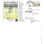 Derek Randall, John Snow and Geoff Humpage signed Old England XII FDC. Good Condition. All signed