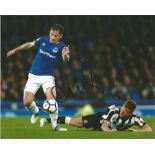 Leighton Baines Signed Everton 8x10 Photo. Good Condition. All signed pieces come with a Certificate