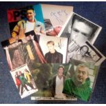 TV music signed collection. 8 photos including Nicholas Woodeson, Art Malik and Frank Skinner signed