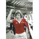 Football Autographed 12 x 8 photo, depicting Manchester United's Steve Coppell celebrating with