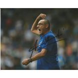 Maurizio Sarri Signed Chelsea 8x10 Photo. Good Condition. All signed pieces come with a