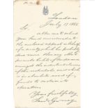 Saul (Paul?) Gurney 1865 Quaker handwritten one page letter asking for an appeal on behalf of the
