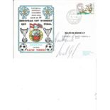 Andy Gray Signed 1985 Everton V Rapid Vienna First Day Cover. Good Condition. All signed pieces come