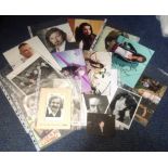 Assorted signed photo collection. Various sizes. 16 photos in total. Amongst the signatures are Anna