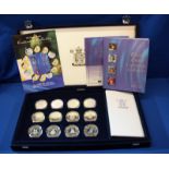 The Queen Mother 2001 Memorial Collection of 12 Silver Proof Coins Royal Mint. Issued by the Royal