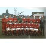 Football Autographed 12 x 8 Photo, Depicting Manchester United Players Posing For A Squad Photo