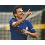 Pedro Signed Chelsea 8x10 Photo. Good Condition. All signed pieces come with a Certificate of