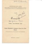 Alfred Campoli, two signed concert programmes from 1941, 1950. Good Condition. All signed pieces