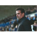 Marco Silva Signed Everton 8x12 Photo. Good Condition. All signed pieces come with a Certificate