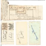 Assorted postal history collection. Includes an 183 year old signed letter front. Good Condition.