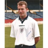 Football Alan Shearer signed 10x8 colour photo pictured in England kit. Alan Shearer, born 13 August