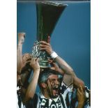 Football Fabrizio Ravanelli 12x8 signed colour photo pictured celebrating with the UEFA Cup during
