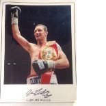 Boxing Clinton Woods 16x12 signed colour photo. Clinton Woods (born 1 May 1972) is a British