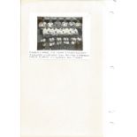 Football Legends England v Wales 1955 3x4 team photo signed by Bert Williams, Jim Dickinson, Nat