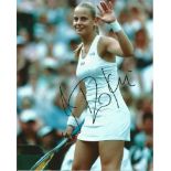 Tennis Jelena Dokic 10x8 signed colour photo. Jelena Dokic born in Osijek on 12 of April 1983) is an