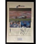 Motor Racing Pedro Diniz 26x18 printers original and only Cromalin proof of the September page in