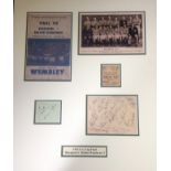 Football Blackpool 1953 Fa Cup signed 23x19 mounted signature piece includes signatures by the