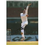 Cricket Graeme Swann 12x8 signed colour photo pictured bowling for England. Graeme Peter Swann (born