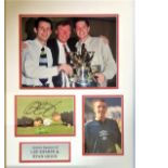 Football Ryan Giggs and Lee Sharpe signature piece includes two signed colour photos and third