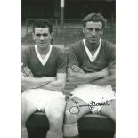 Football Jimmy Harris 12x8 signed b/w photo pictured while playing for Everton. Good condition Est.