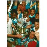 Football Marcel Desailly 12X8 signed colour photo pictured celebrating winning the Champions