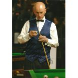 Peter Ebdon Signed Snooker 8x12 Photo. Good Condition Est.