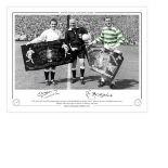 Limited Edition, 16" X 12", Only 75 Issued, Depicting Celtic Captain Billy Mcneill And His Tottenham