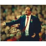 Rafael Benitez Signed Liverpool 8x10 Photo. Good Condition Est.