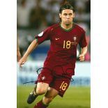 Football Maniche 12x8 signed colour photo pictured in action for Portugal. Good condition Est.