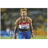 Olympics Mariya Abakumova 6x4 signed colour photo Olympic Silver medallist in the Javelin at the