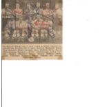 Football Legends England team vintage team photo early 1960s 11 signatures Jimmy Armfield, Bobby