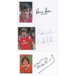 Manchester United 1980s A Set Of 3 Superbly Crafted Homemade Picture Postcards Depicting Kevin