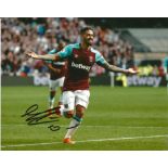 Manuel Lanzini Signed West Ham United 8x10 Photo. Good Condition Est.