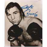 Boxing George Chuvalo 10x8 signed b/w photo. George Louis Chuvalo, CM is a retired Canadian